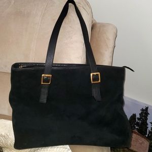 Large Suede Tote Bag